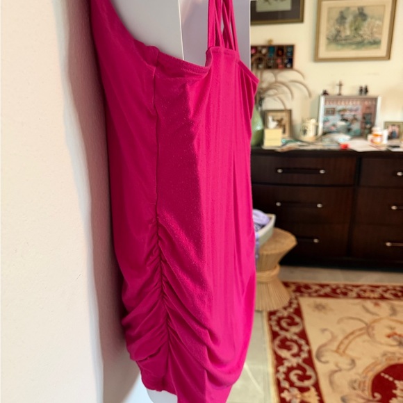 Women's Hot Pink Strappy Top - Picture 7 of 7